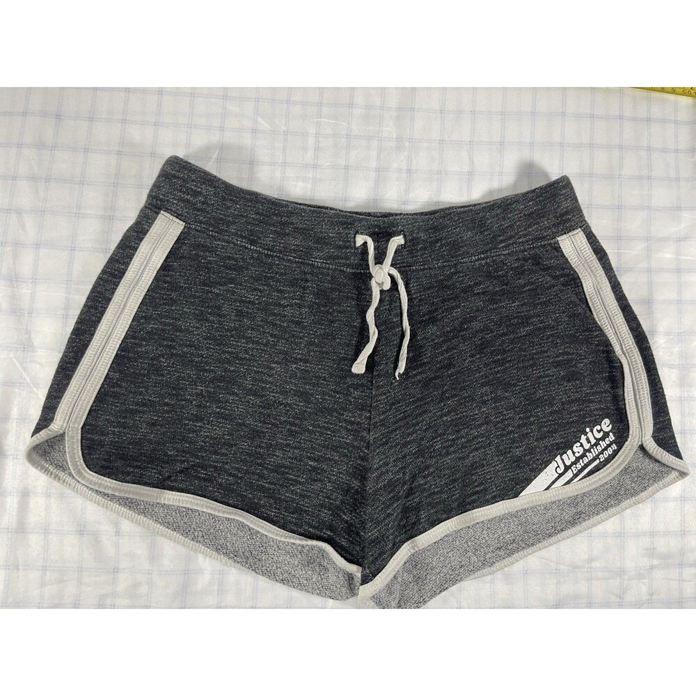 Justice Active Girls Shorts Size 14/16 Gray Heather Dolphin Style Athletic